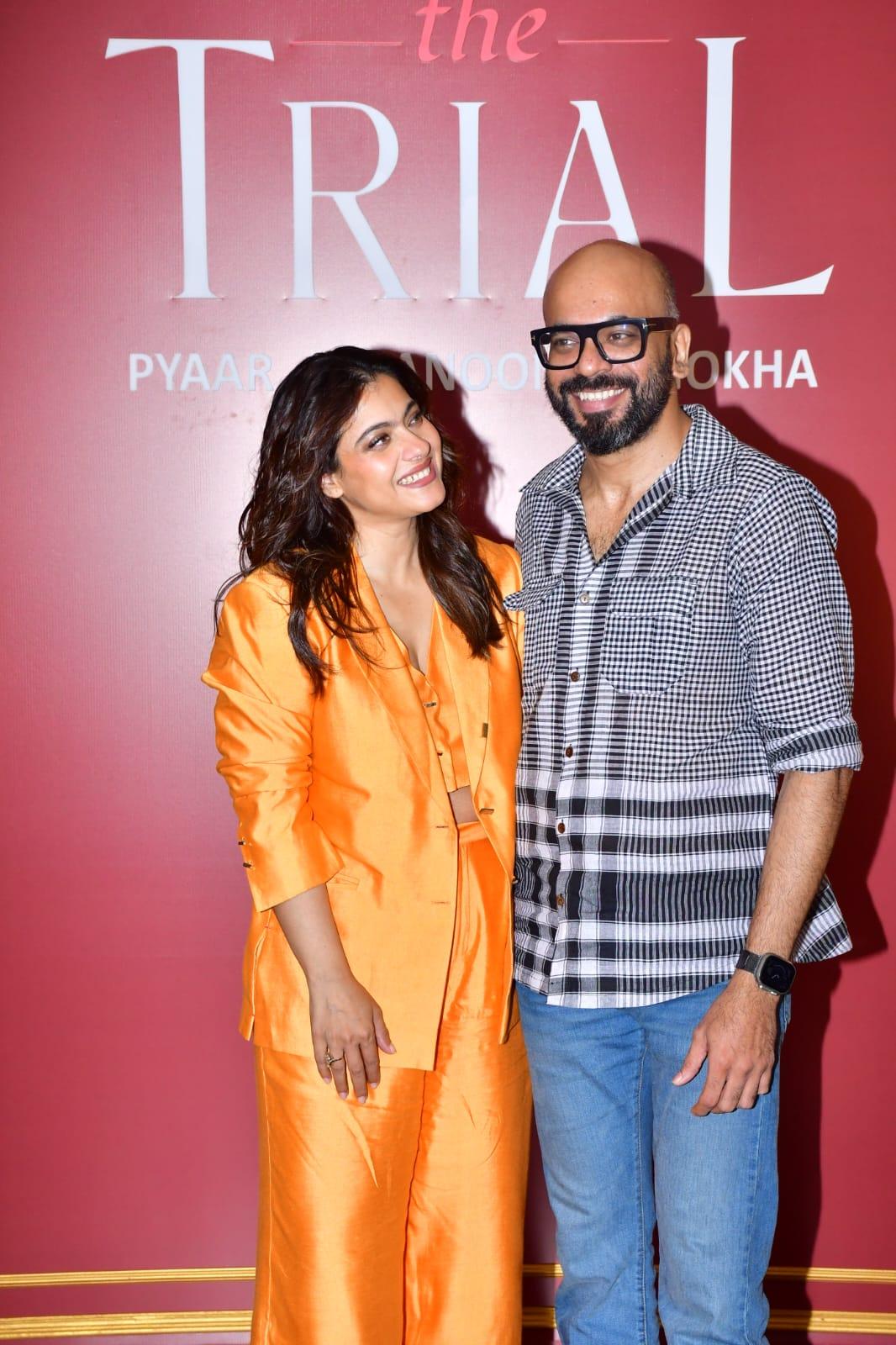 She posed adoringly with the show's director, Suparn S Varma 